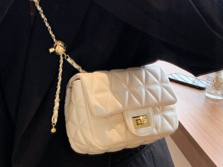 High-grade Diamond Pattern Chain Bag Women's Simple All-match